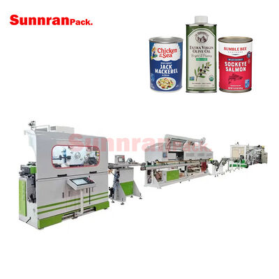 Ligne automatique de fabrication de boîtes de conserve pour lait en poudre, conserves, machines de fabrication d'huile d'olive