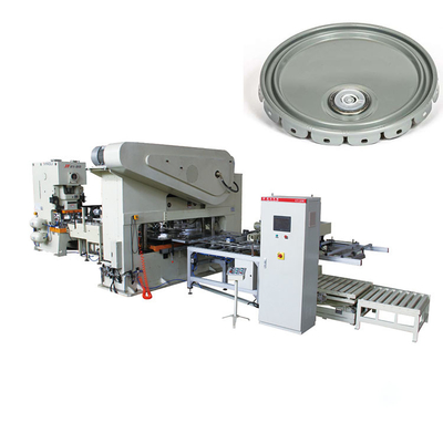 Chaîne de production de couvercle de boîte de peinture de fer-blanc pression 120T automatique